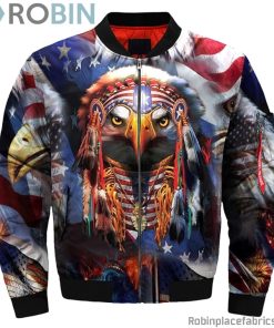 Cool Native Eagle Bomber Jacket