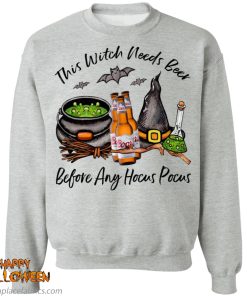 Coors Lager Bottle This Witch Needs Beer Before Any Hocus Pocus Shirt Coors Lager Bottle This Witch Needs Beer Before Any Hocus Pocus Shirt