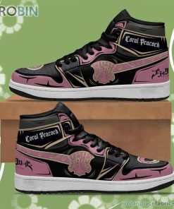 Coral Peacock JD Sneakers Black Clover Custom Anime Shoes Coral Peacock JD Sneakers Black Clover Custom Anime Shoes