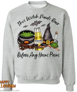 Corona Bottle This Witch Needs Beer Before Any Hocus Pocus Shirt Corona Bottle This Witch Needs Beer Before Any Hocus Pocus Shirt