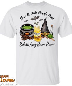 corona ligera bottle this witch needs beer before any hocus pocus t shirt lbUVq