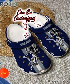 Custom Crocs – Dallas Cowboys Football Player Clog Shoes