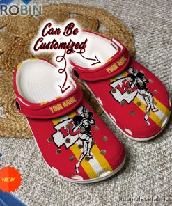 Custom Crocs – Kansas City Chiefs Football Player Clog Shoes