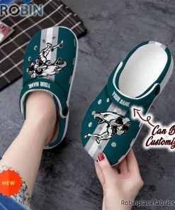 Custom Crocs – Philadelphia Eagles Football Player Clog Shoes