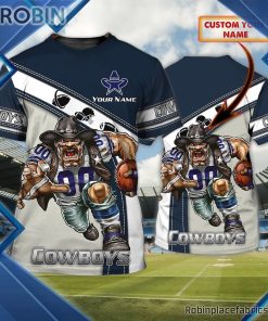 Dallas Cowboys Custom Shirt – Rushing AOP 3D T Shirt