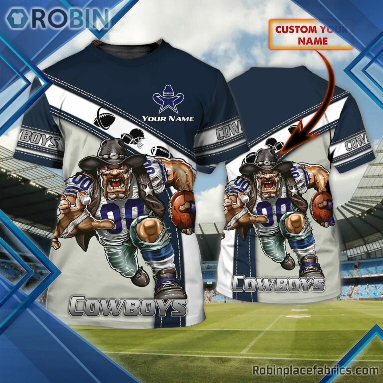Dallas Cowboys Custom Shirt – Rushing AOP 3D T Shirt