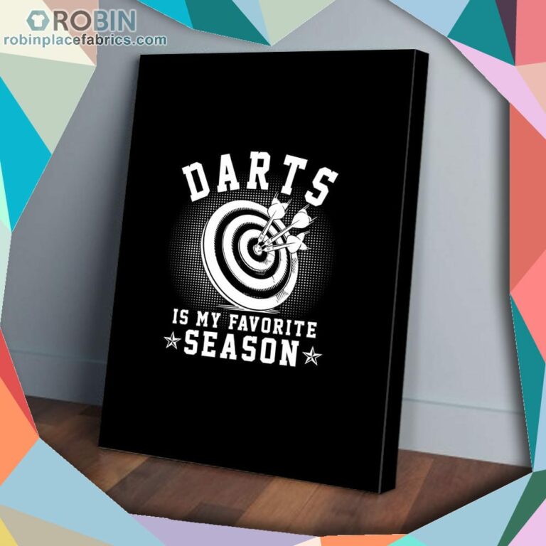 Darts Is My Favorite Season Matte Wall Art (Canvas And Poster)