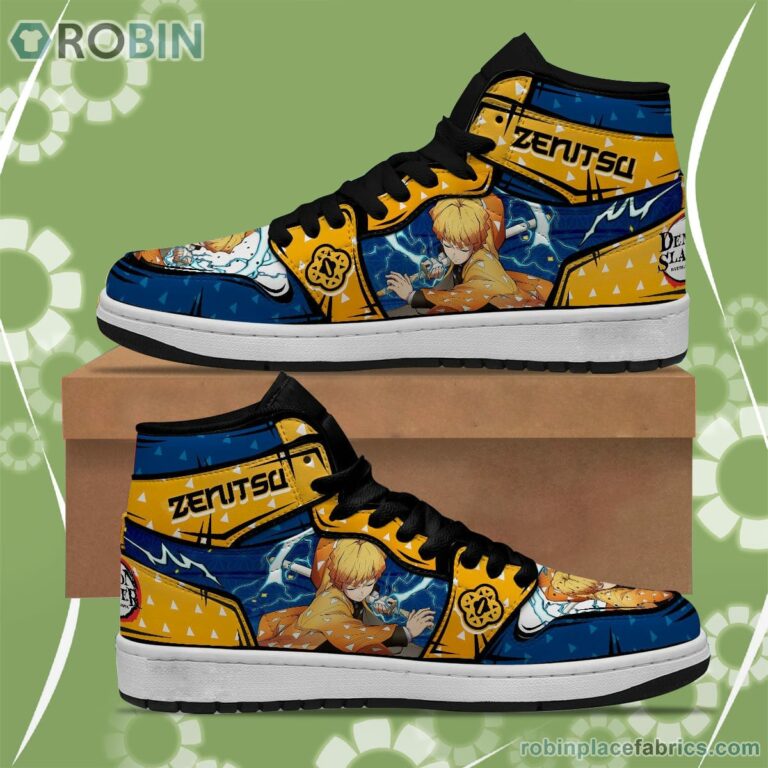 Demon Slayer JD Sneakers Agatsuma Zenitsu Custom Anime Shoes