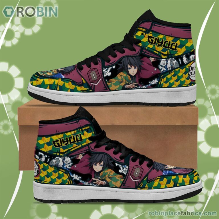 Demon Slayer JD Sneakers Tomioka Giyuu Custom Anime Shoes