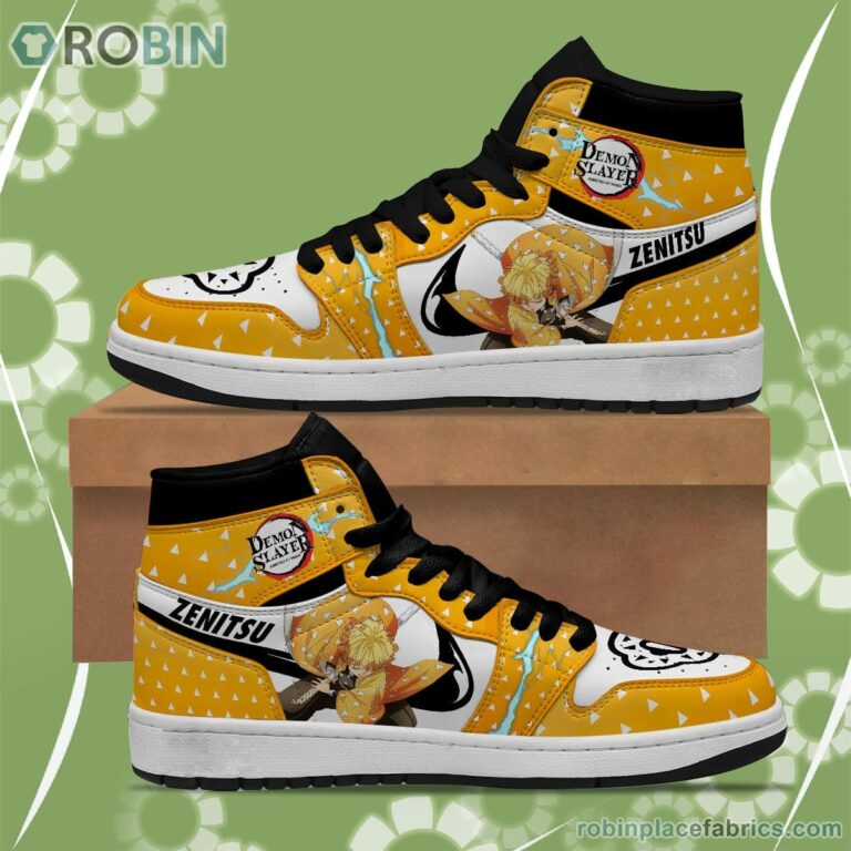 Demon Slayer JD Sneakers Zenitsu Custom Anime Shoes