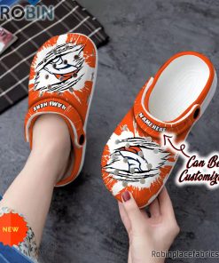 Denver Broncos Crocs – Personalized D.Broncos Football Ripped Claw Clog Shoes