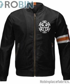 Donquixote Rosinante Corazon Logo Black Bomber Jacket