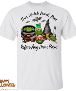 dos equis lager bottle this witch needs beer before any hocus pocus halloween t shirt HnV1c