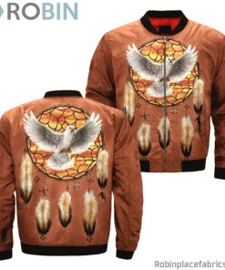 Dreamcatcher Native Americans In The Us Native Bomber Jacket
