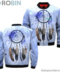 Dreamcatcher Watercolor Painting Native Bomber Jacket
