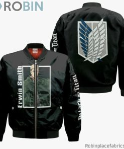 Erwin Smith Anime Manga Shingeki No Kyojin Attack On Titan Bomber Jacket