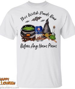 fat tire amber ale this witch needs beer before any hocus pocus halloween t shirt kAAeu