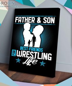 Father And Son Wrestling Life Matte Wall Art (Canvas And Poster) Father And Son Wrestling Life Matte Wall Art (Canvas And Poster)