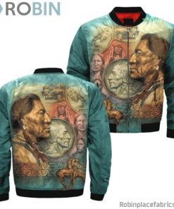 Five Cent Peace Native Bomber Jacket Five Cent Peace Native Bomber Jacket