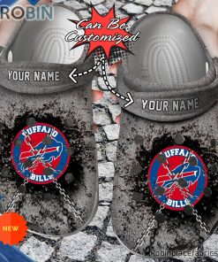 Football Crocs – Buffalo Bills Personalized Chain Breaking Wall Clog Shoes Football Crocs – Buffalo Bills Personalized Chain Breaking Wall Clog Shoes