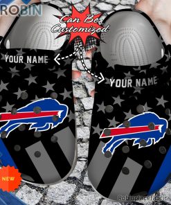 Football Crocs – Personalized Buffalo Bills Star Flag Clog Shoes Football Crocs – Personalized Buffalo Bills Star Flag Clog Shoes
