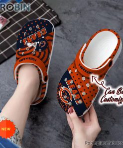 Football Crocs – Personalized Chicago Bears Polka Dots Colors Clog Shoes