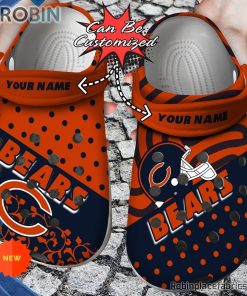 Football Crocs – Personalized Chicago Bears Polka Dots Colors Clog Shoes Football Crocs – Personalized Chicago Bears Polka Dots Colors Clog Shoes