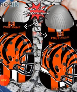 Football Crocs – Personalized Cincinnati Bengals Team Helmets Clog Shoes Football Crocs – Personalized Cincinnati Bengals Team Helmets Clog Shoes