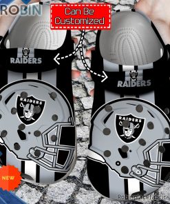 Football Crocs – Personalized Las Vegas Raiders Helmets Clog Shoes Football Crocs – Personalized Las Vegas Raiders Helmets Clog Shoes