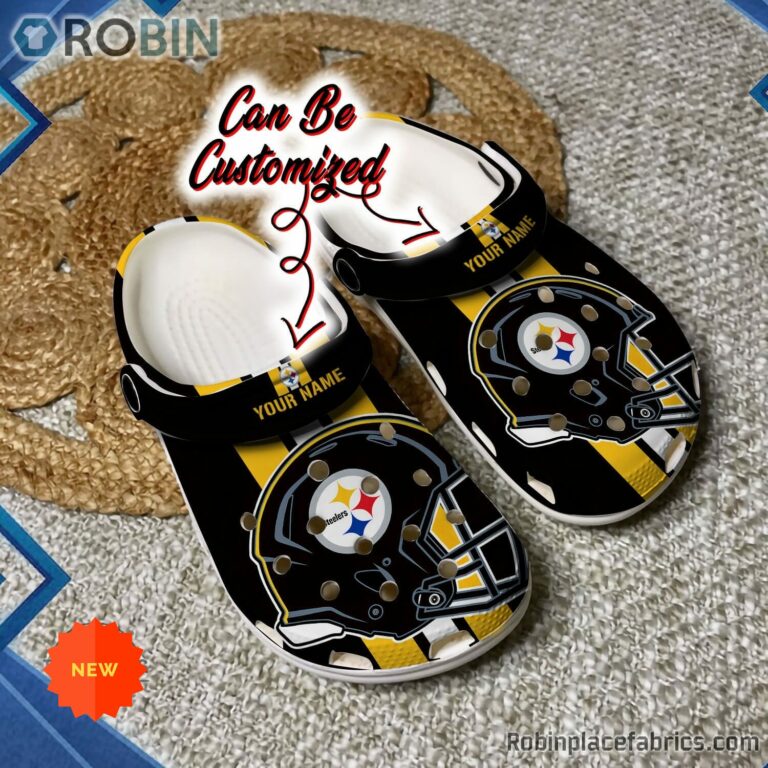 Football Crocs - Personalized Pittsburgh Steelers Team Helmets Clog ...