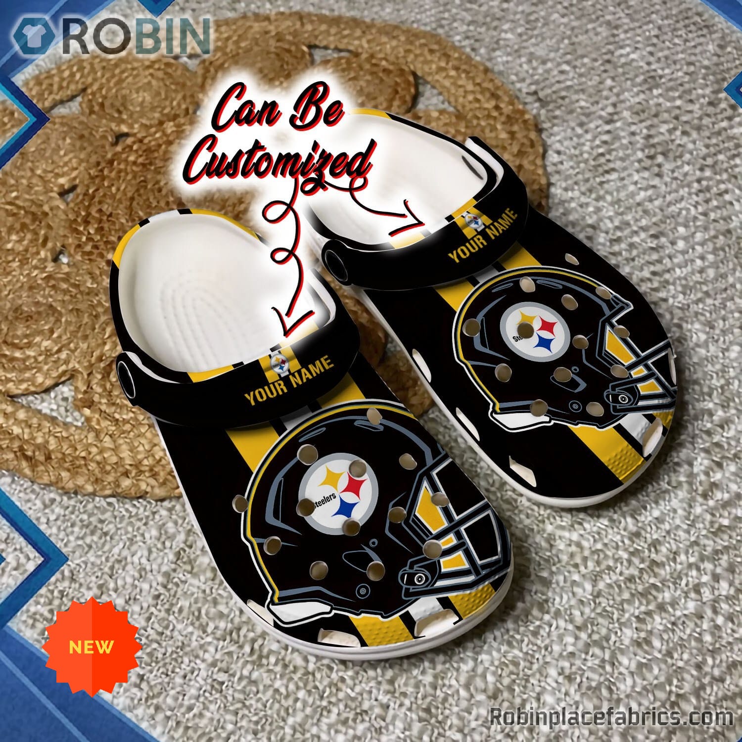 Football Crocs - Personalized Pittsburgh Steelers Team Helmets Clog ...