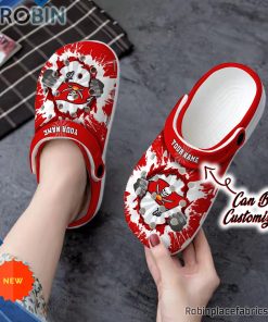Football Crocs – Personalized Tampa Bay Buccaneers Hands Ripping Light Clog Shoes