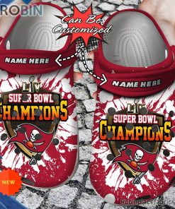 Football Crocs – Personalized Tampa Bay Buccaneers Super Bowl Clog Shoes