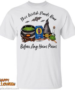 foster s classic this witch needs beer before any hocus pocus halloween t shirt 8lNge