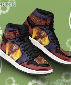 Fuegoleon Vermillion JD Sneakers Black Clover Custom Anime Shoes Fuegoleon Vermillion JD Sneakers Black Clover Custom Anime Shoes