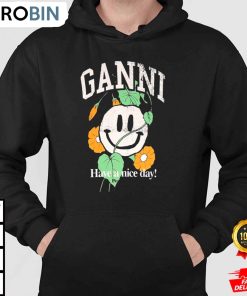 ganni t skjorte have a nice day ganni hoodie jrcoxz