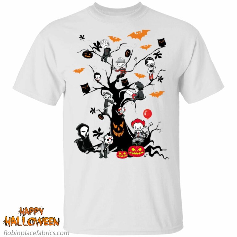 Gather Around The Living Halloween Tree Horror Killers Shirt