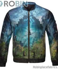 God Of Skypiea Enel Lightning Technique Bomber Jacket