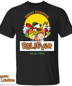 great pumpkin believer happy halloween snoopy t shirt aPxOi