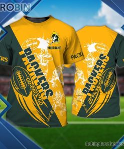 Green Bay Packers Custom Shirt – Go Packers Go 3D T Shirt