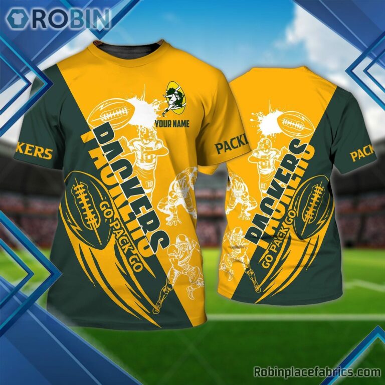 Green Bay Packers Custom Shirt – Go Packers Go 3D T Shirt