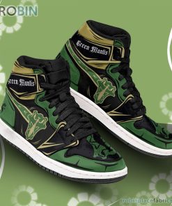 Green Mantis JD Sneakers Black Clover Custom Anime Shoes Green Mantis JD Sneakers Black Clover Custom Anime Shoes