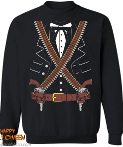 Gunslinger Sheriff With Two Guns Halloween Costume Shirt