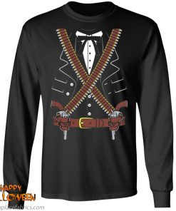 gunslinger sheriff with two guns halloween costume shirt 6 TWml7