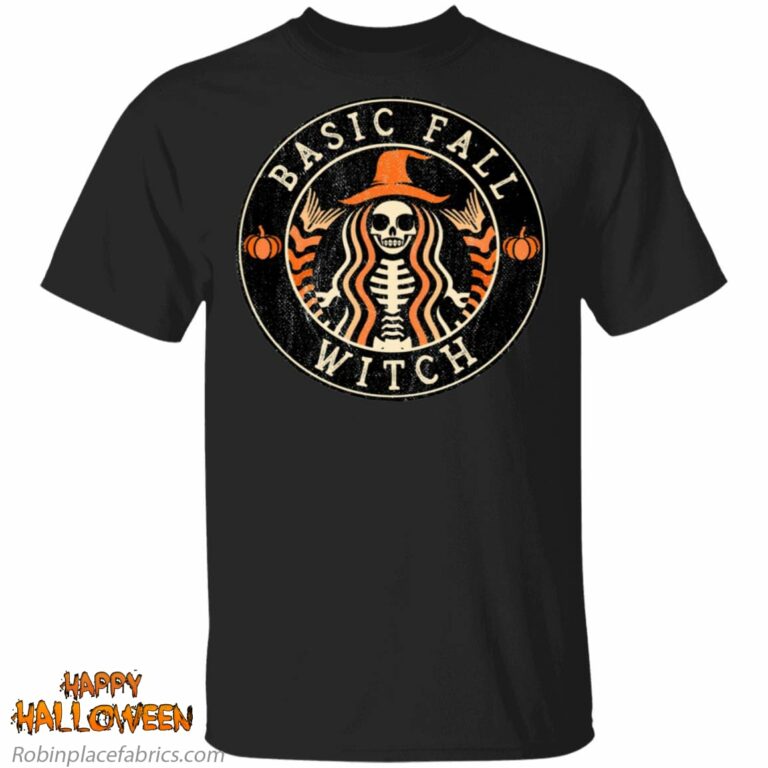 Halloween Basic Fall Witch Starbucks Shirt