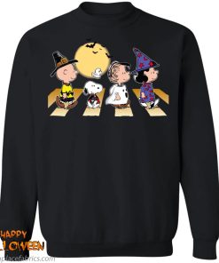 Halloween Charlie Snoopy Linus Lucy Abbey Road Walk Shirt