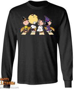 halloween charlie snoopy linus lucy abbey road walk t shirt 6 XX3F8