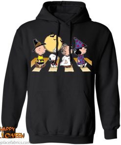 halloween charlie snoopy linus lucy abbey road walk t shirt 8 isoUK