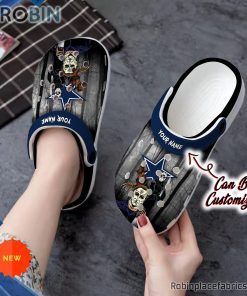 Halloween Crocs – Personalized Dallas Cowboys Horror Movie Clog Shoes Halloween Crocs – Personalized Dallas Cowboys Horror Movie Clog Shoes