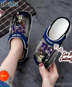 Halloween Crocs – Personalized New York Giants Horror Movie Clog Shoes